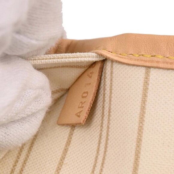 Louis Vuitton Damier Azur Neverfull MM Shoulder Tote Bag N41361 AR0148 125507 - Picture 10 of 10